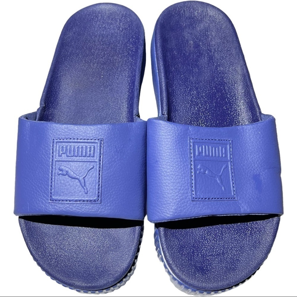 𝅺puma Women's Platform EP Slides Blue/Blue Size 6.5 M U.S.
